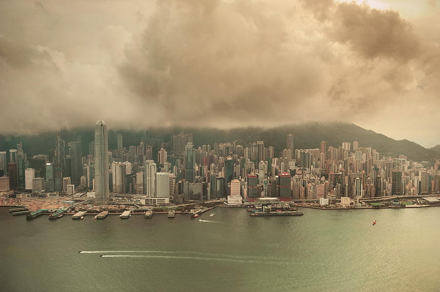 Hong Kong aerial view #10 Photograph by Songquan Deng