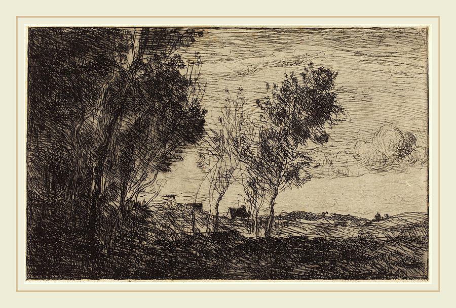 Jean-baptiste-camille Corot French, 1796-1875 Drawing by Litz ...