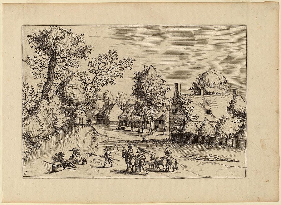 Landscape Drawing - Johannes Van Doetechum, The Elder And Lucas Van Doetechum #10 by Quint Lox