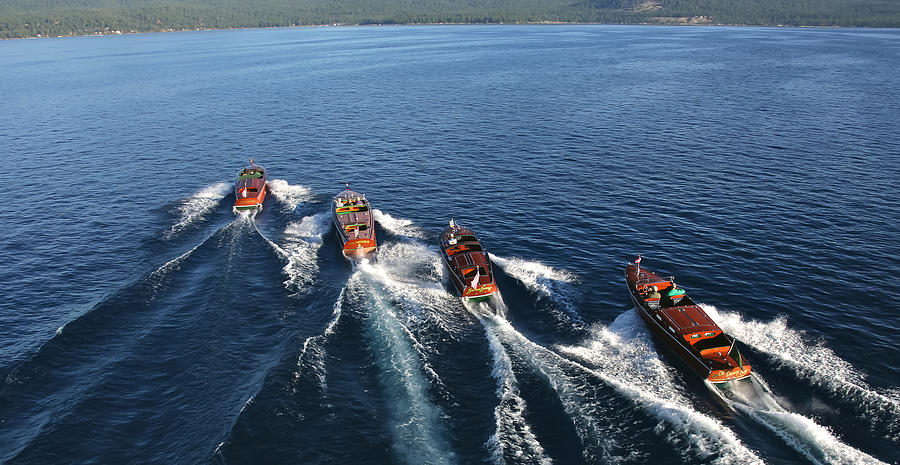 Boat Photograph - Lake Tahoe Wooden Boats #5 by Steven Lapkin