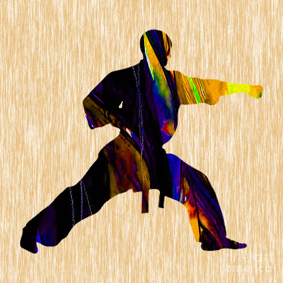 Sports Mixed Media - Martial Arts Karate #10 by Marvin Blaine