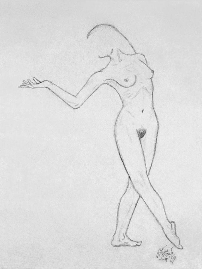 10 Minute Nude Drawing by Glenn Scano