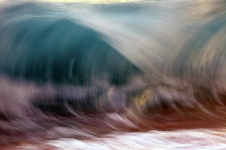 Ocean Wave Blurred By Motion  Hawaii #10 Photograph by Vince Cavataio