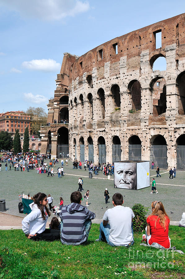 Holiday Photograph - Outside Colosseum in Rome #4 by George Atsametakis