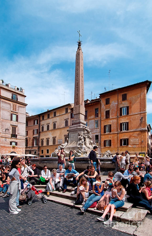 Piazza della Rotonda in Rome #6 Photograph by George Atsametakis