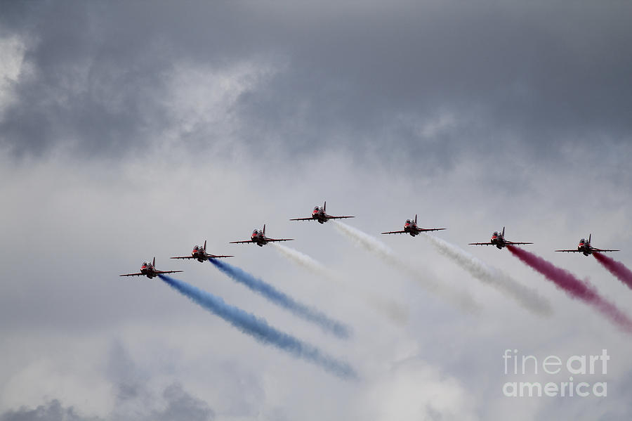 Red Arrows #10 Photograph by Airpower Art