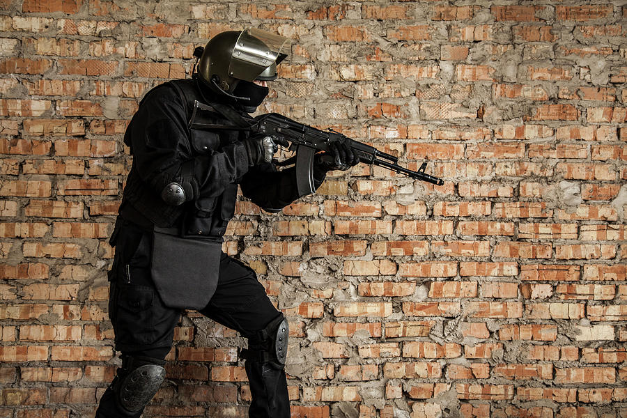 Special Forces Operator In Black Photograph by Oleg Zabielin - Pixels