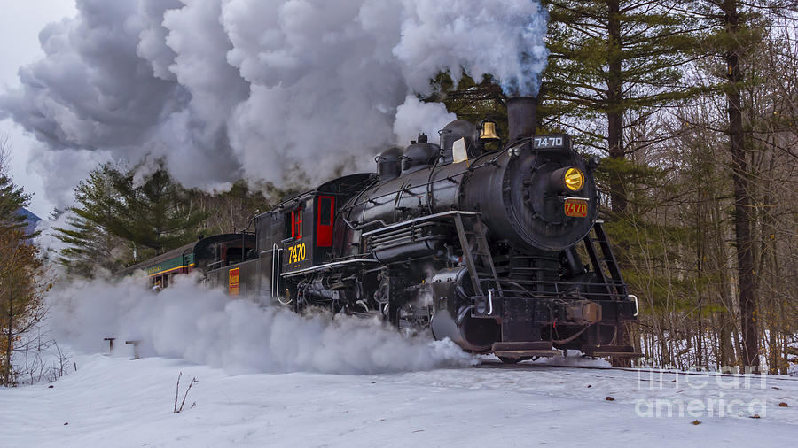 Steam In The Snow 2015 #11 Photograph by New England Photography