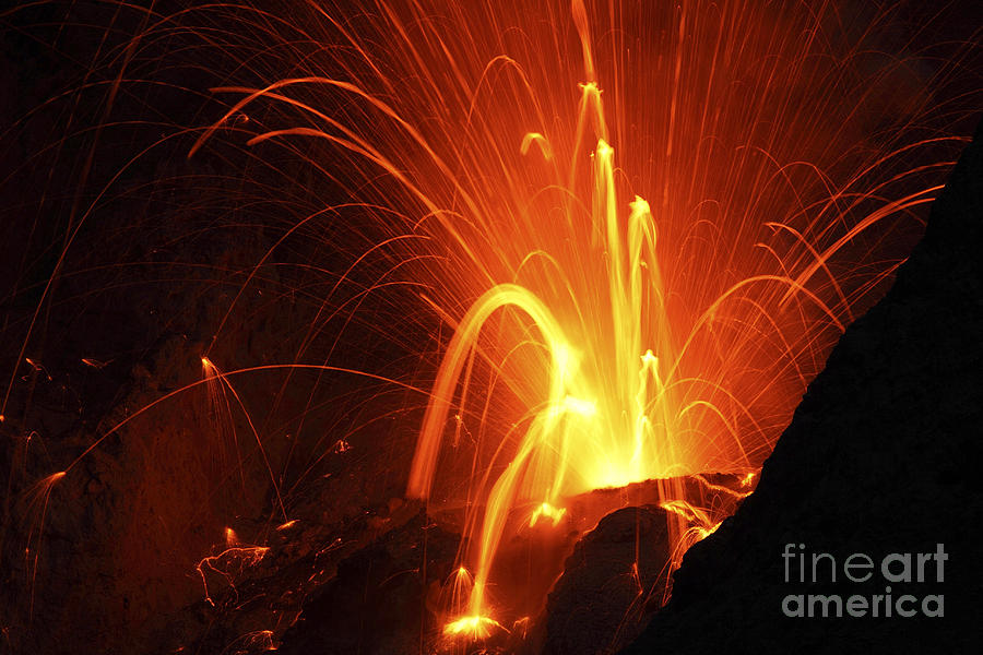 Strombolian Type Eruption Of Batu Tara #10 Photograph by Richard Roscoe
