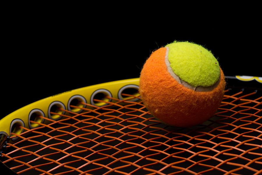 Tennis ball for kids with tennis racket Photograph by Ilcho Trajkovski ...