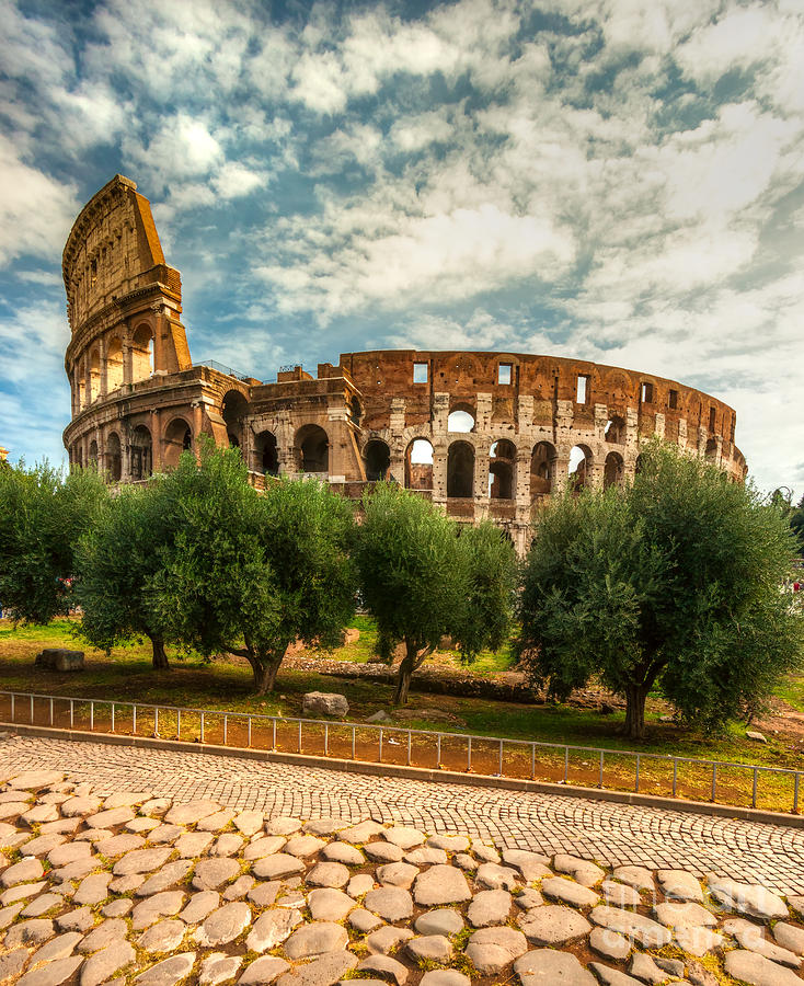 Julius Caesar Photograph - The Majestic Coliseum - Rome #10 by Luciano Mortula