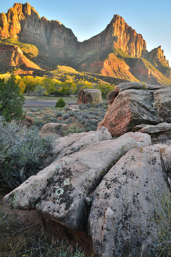 The Watchman - Zion National Park #11 Photograph by Ray Mathis