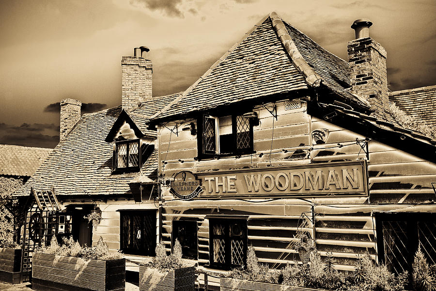 The Woodman Pub #10 Digital Art by David Pyatt - Pixels