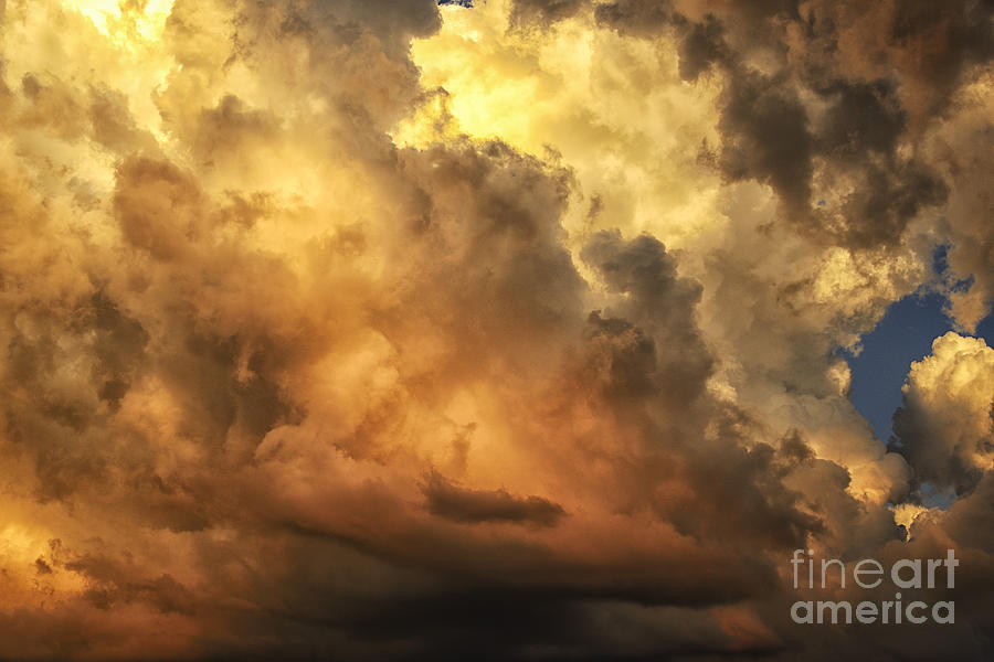 Sunset Photograph - Thunderhead at Sunset #10 by Thomas R Fletcher