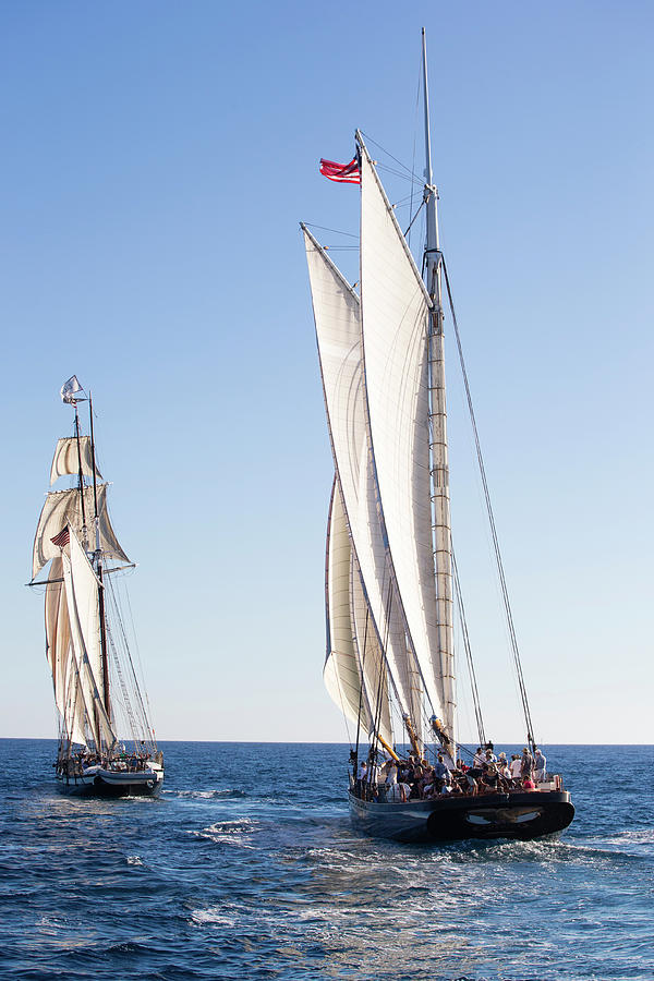 Tourists On Tall Ship In The Pacific #10 Photograph by Panoramic Images