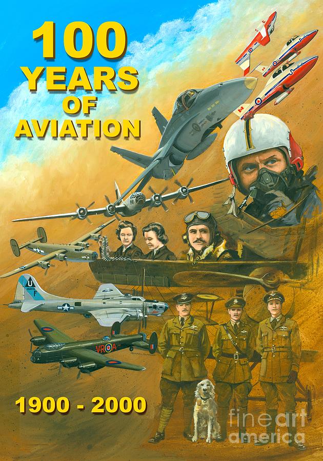 100 Years of Aviation Painting by Michael Swanson