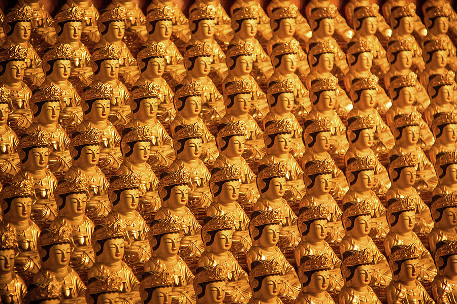 1000 Golden Buddhas Photograph by Ohad Ben-yoseph