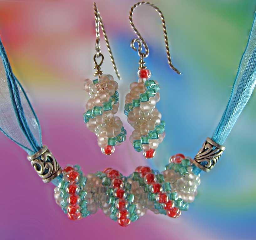 1026 Coral and Water Jewelry by Dianne Brooks