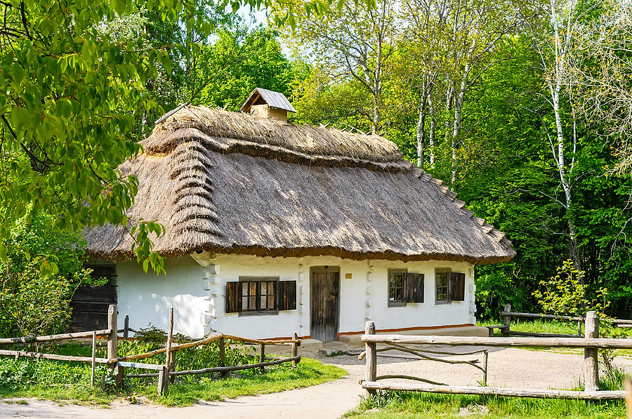 A typical ukrainian antique house Photograph by Alain De Maximy | Fine ...