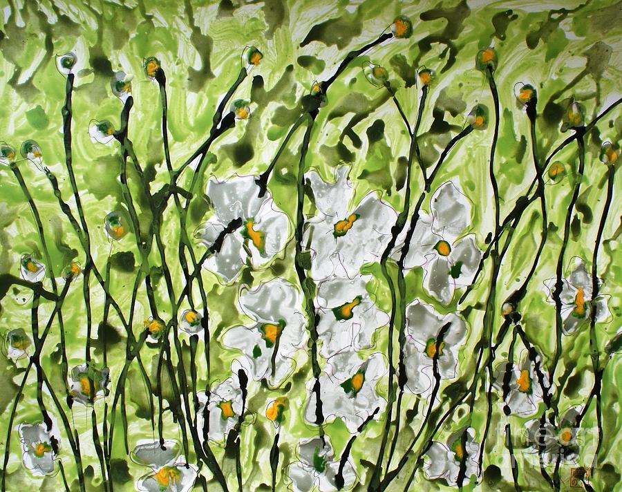 Flower Painting - Mann Flowers #105 by Baljit Chadha