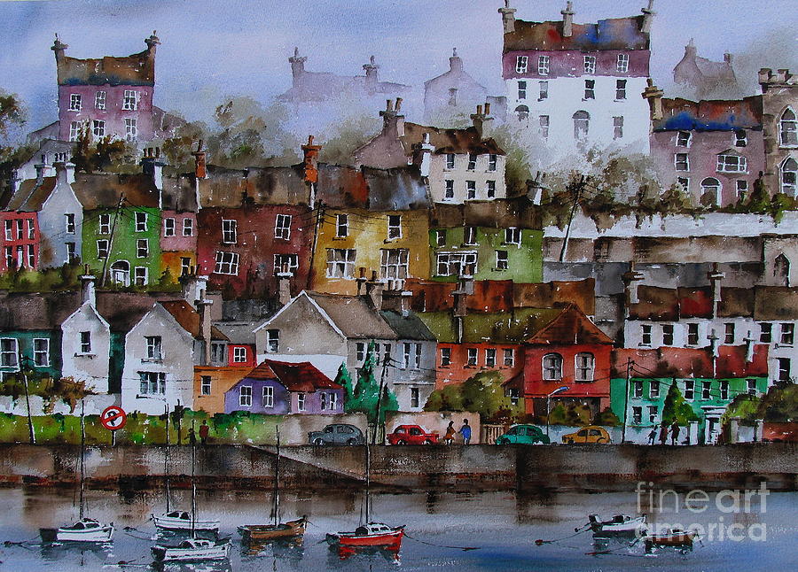 107 Windows of Kinsale Co Cork Painting by Val Byrne