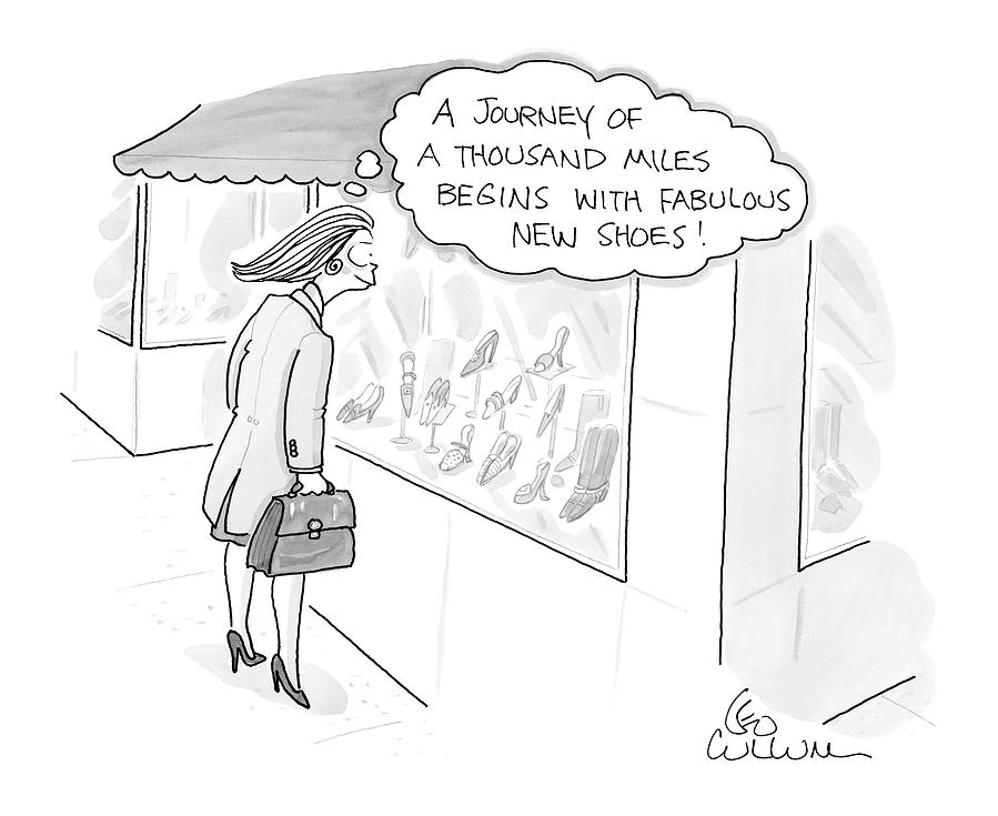 April 25th Drawing - New Yorker April 25th, 2005 by Leo Cullum April 25th Drawing - New Yorker April 25th, 2005 by Leo Cullum