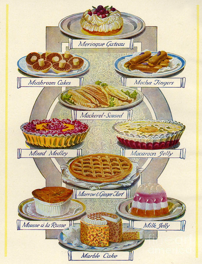 1920s Uk Food Magazine Plate Drawing by The Advertising Archives