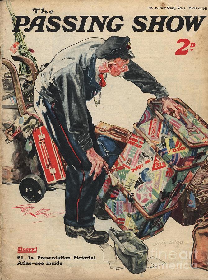 Holiday Drawing - 1930s,uk,the Passing Show,magazine Cover #11 by The Advertising Archives
