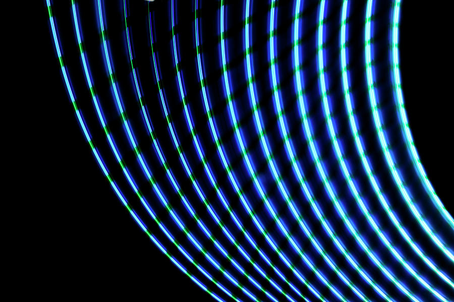 Abstract Photograph - Abstract Light And Heat Trails #11 by John Rensten