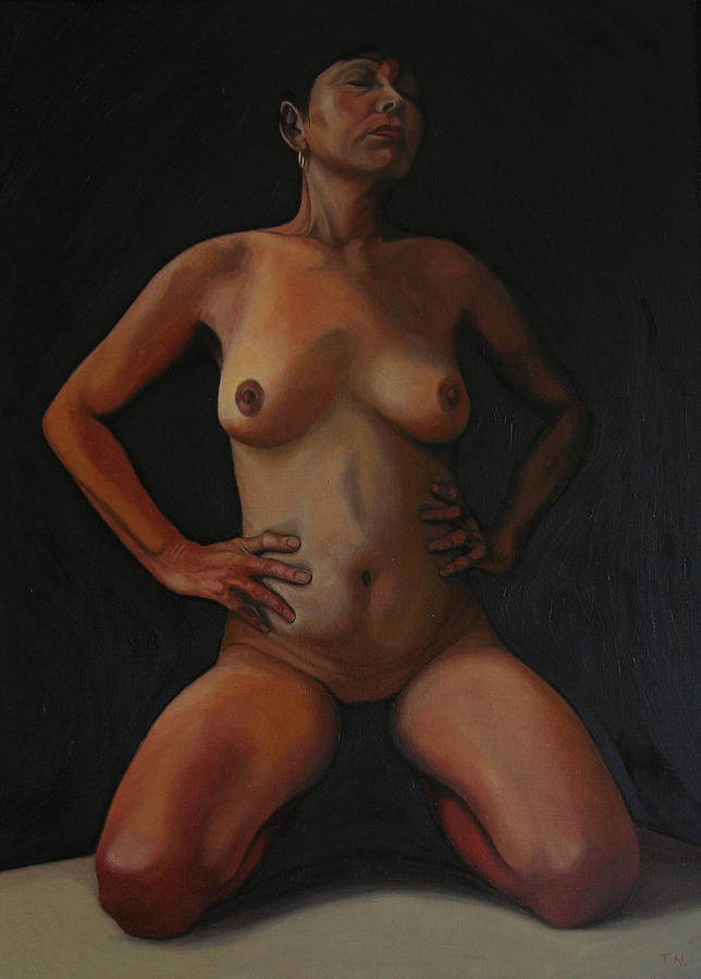Nude Painting - 11 Am by Thu Nguyen
