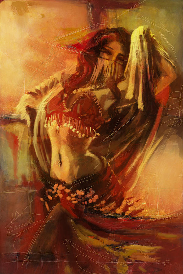 Sharon Freeman Painting - Belly Dancer 10 by Corporate Art Task Force