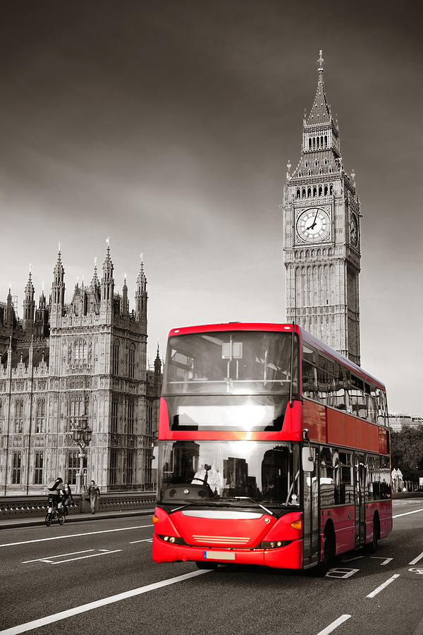 Bus in London #11 Photograph by Songquan Deng