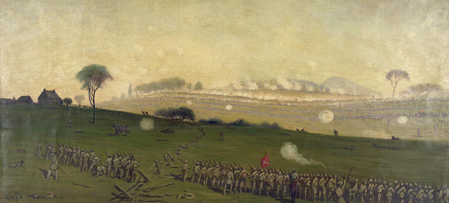 Civil War Gettysburg #11 Painting by Granger