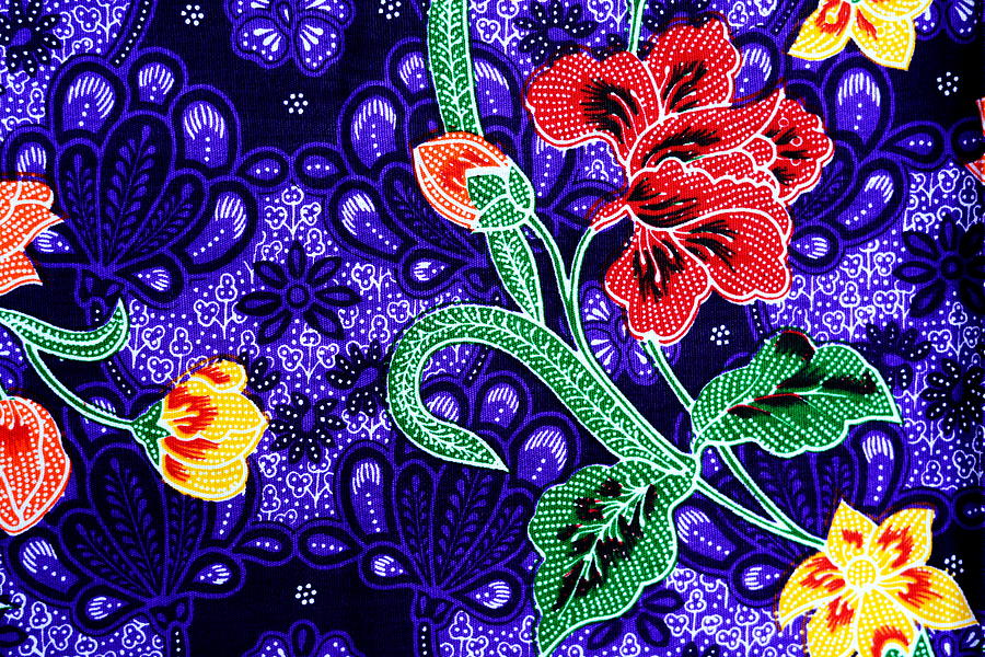 Colorful Batik Cloth  Fabric Background Tapestry Textile 