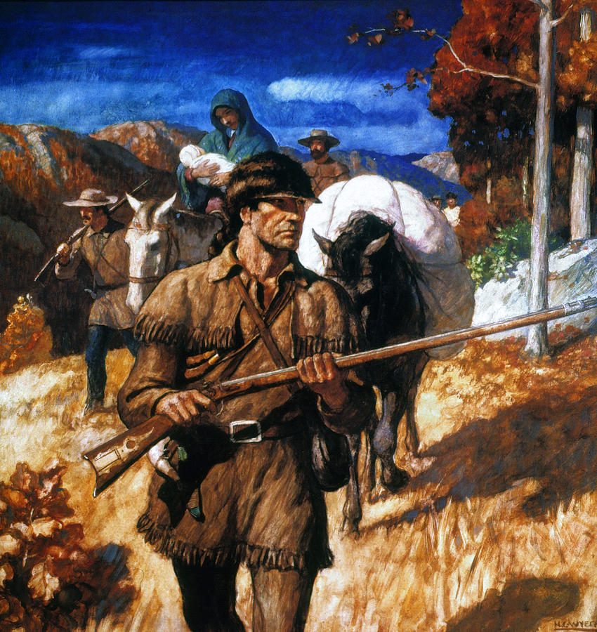 Daniel Boone #3 Painting by Granger
