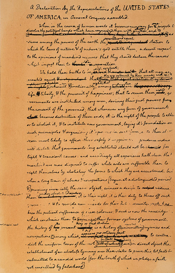 Declaration Of Independence #11 Photograph by Granger