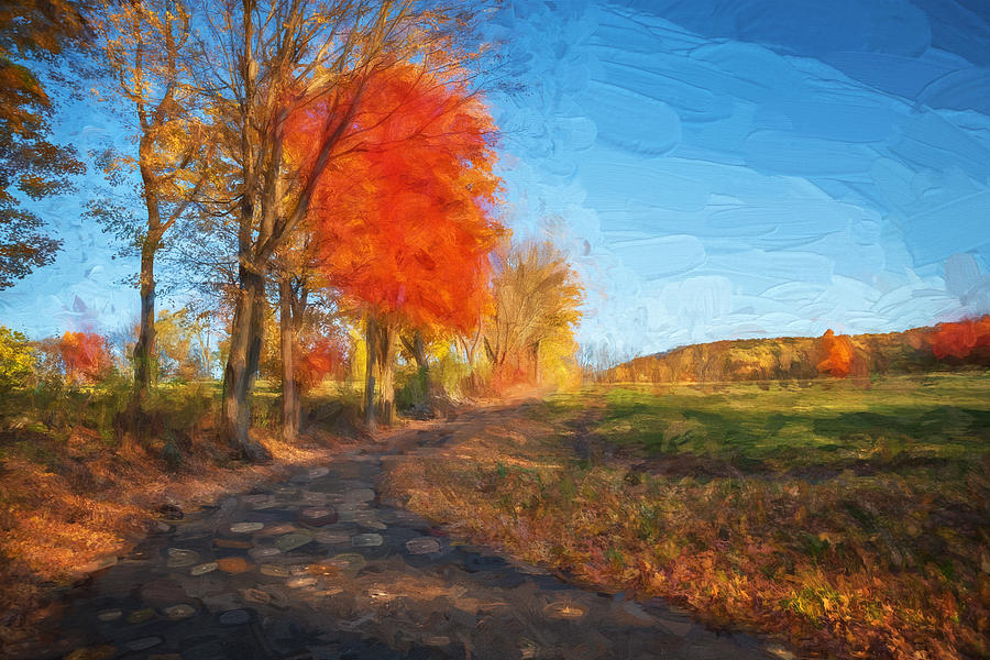 Fall Foliage Sussex County New Jersey Painted  #11 Photograph by Rich Franco