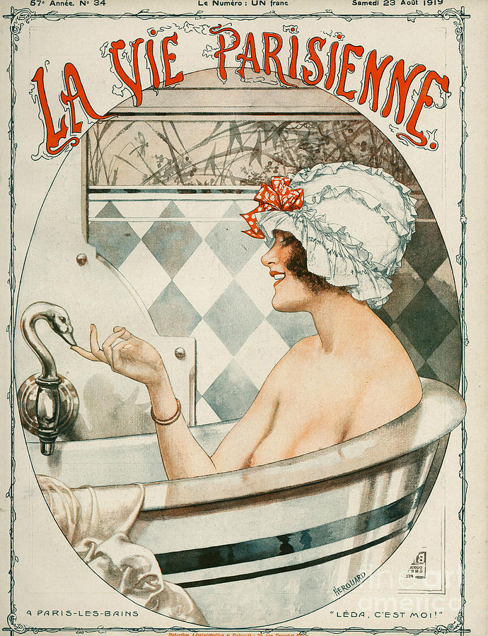 Covers Drawing - La Vie Parisienne  1919 1910s France #11 by The Advertising Archives