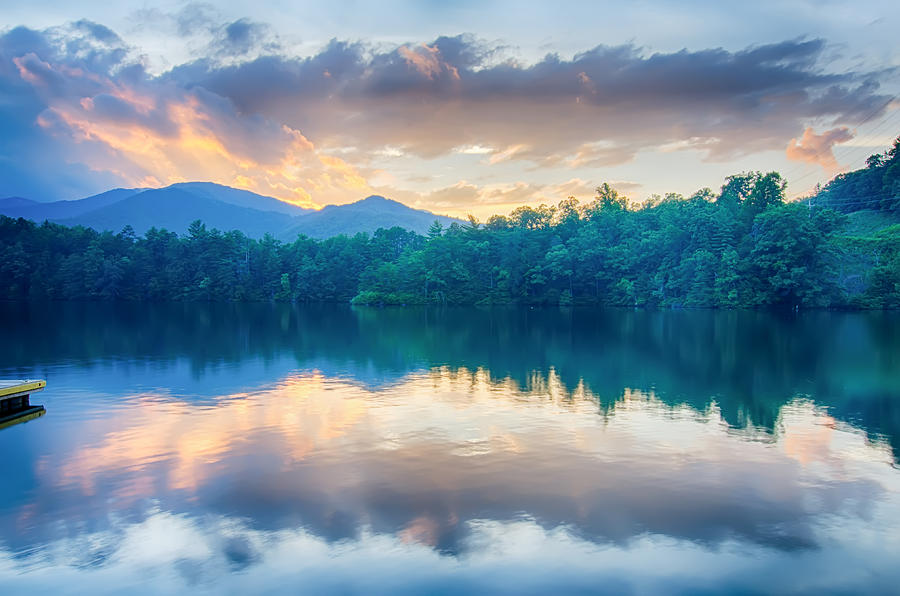 Lake Santeetlah In Great Smoky Mountains North Carolina #11 Photograph by Alex Grichenko