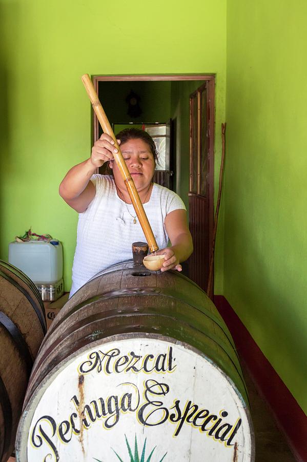 Bottle Photograph - Mezcal Distillery #11 by Jim West