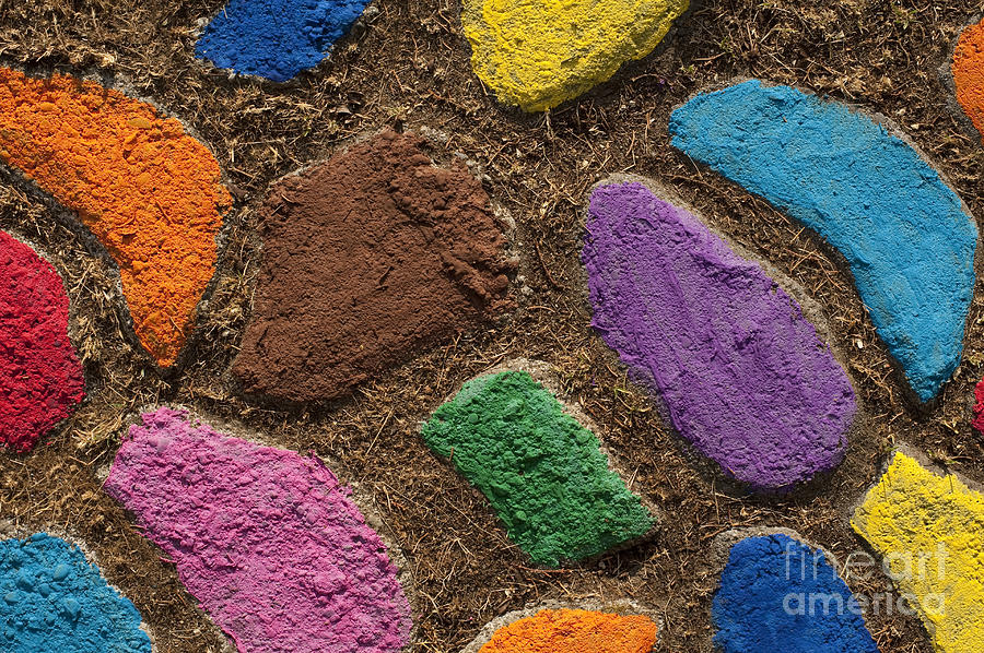 Multicolored rock path #11 Photograph by Jim Corwin