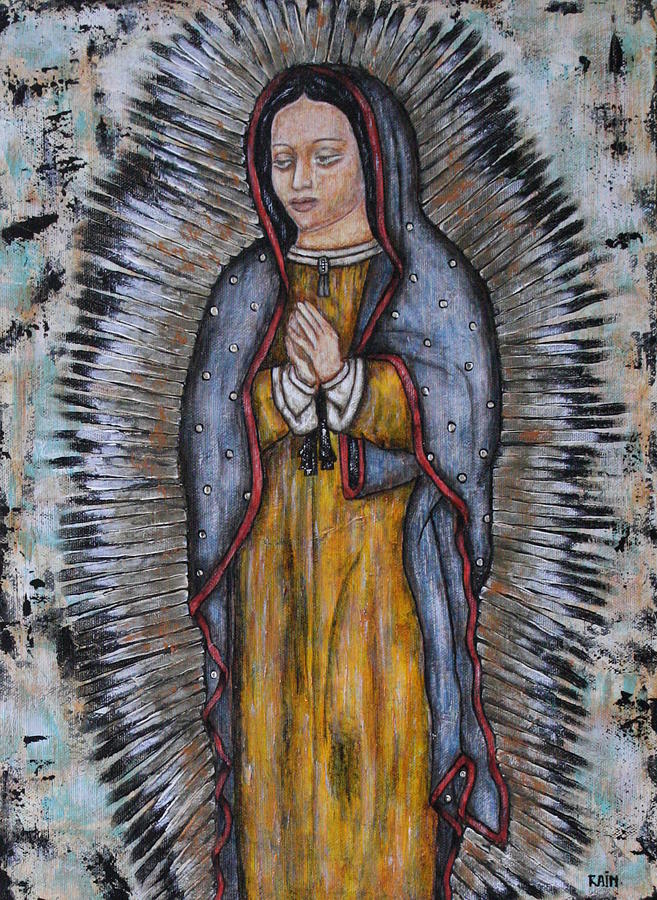 Our Lady of Guadalupe #11 Painting by Rain Ririn