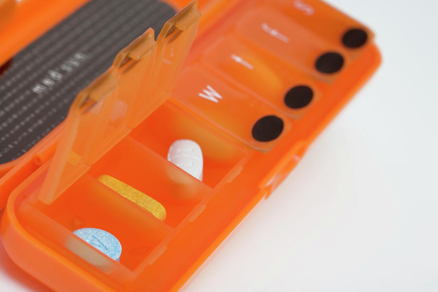 Pill Organizer Container #11 Photograph by Science Stock Photography/science Photo Library