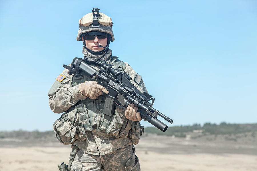 Portrait Of United States Airborne Photograph by Oleg Zabielin - Fine ...