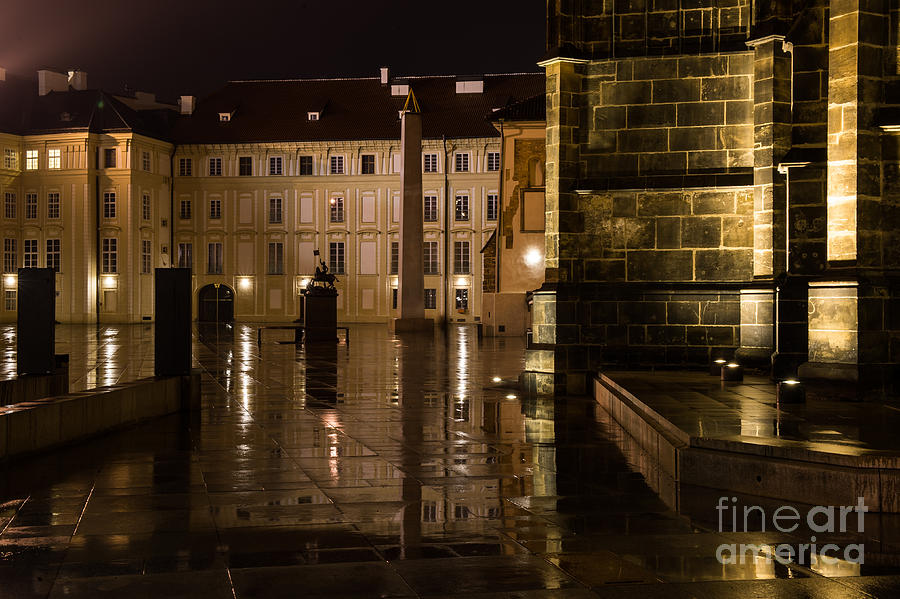 Prague by night #11 Photograph by Jorgen Norgaard