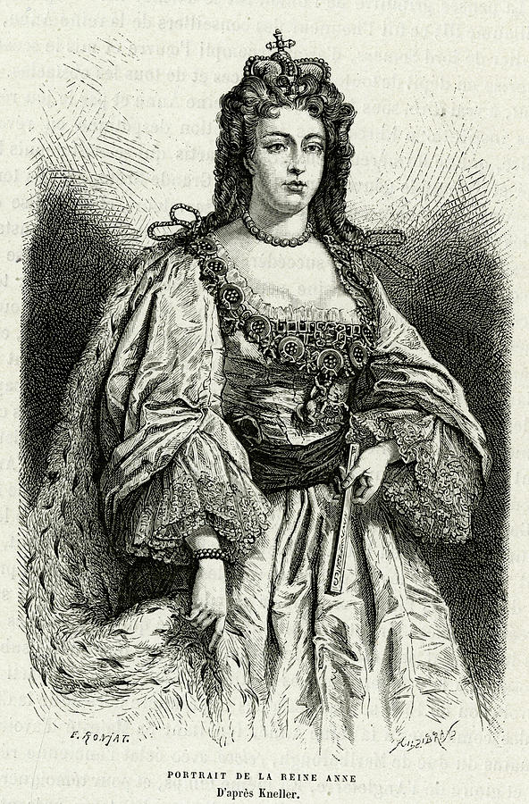 Queen Anne Reigned From 1702 #11 Drawing by Mary Evans Picture Library ...