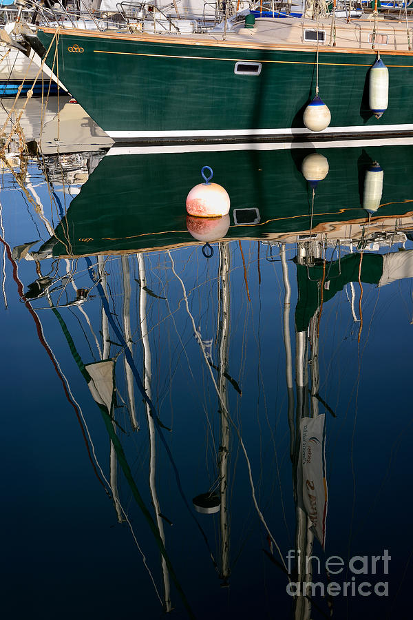 Reflections in Mikrolimano port #15 Photograph by George Atsametakis