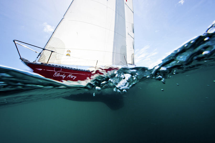 Sailboat Competing In The Grenada #11 Photograph by Panoramic Images