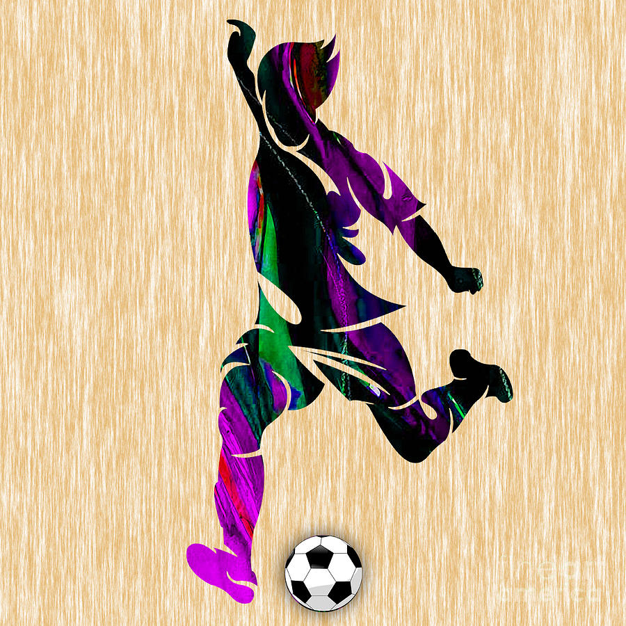 Soccer #11 Mixed Media by Marvin Blaine