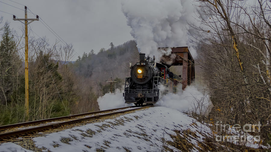 Steam In The Snow 2015 #12 Photograph by New England Photography